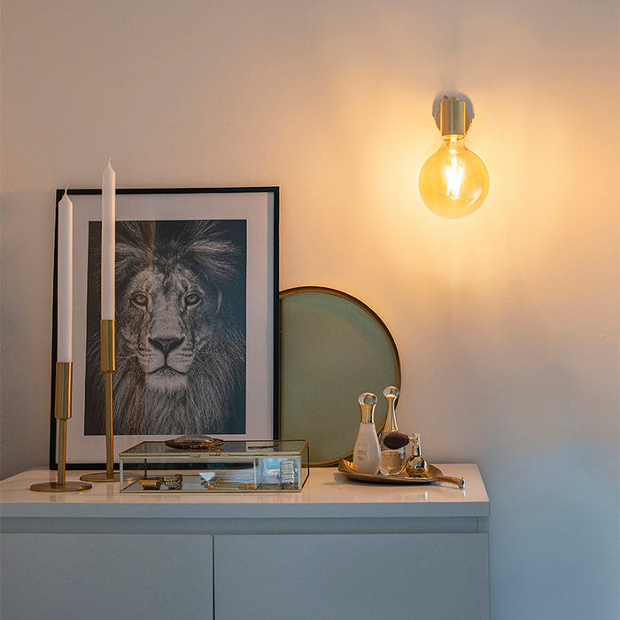 QAZQA Smart Art Deco wandlamp goud incl. G95 WiFi lichtbron - Facil