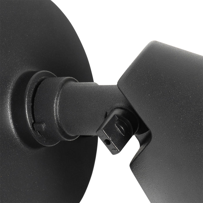 QAZQA Moderne buiten wandlamp zwart IP44 verstelbaar - Ciara