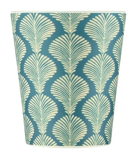 Ecoffee Cup Creasy Lu - Koffiebeker to Go 240 ml -Groenblauw Siliconen
