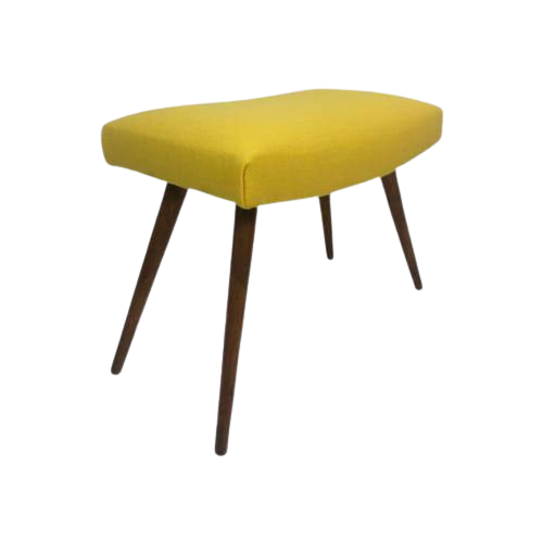 Reliving Vintage Voetenbankje Geel Wol