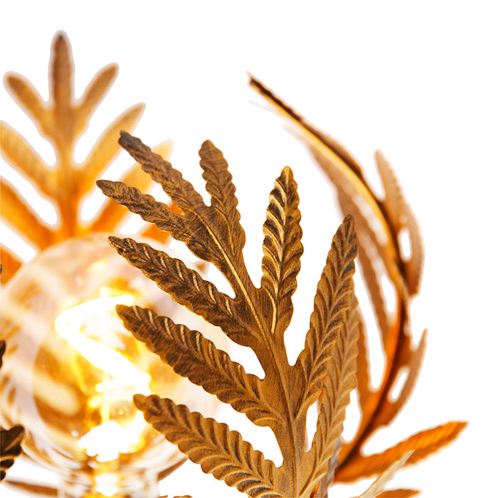 QAZQA Vintage wandlamp goud 25 cm - Botanica