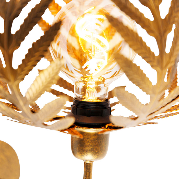 QAZQA Vintage wandlamp goud 25 cm - Botanica