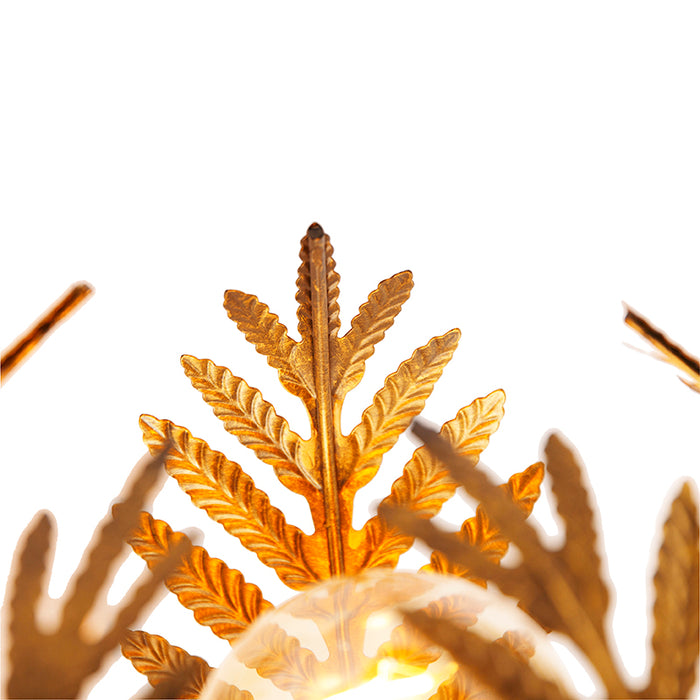 QAZQA Vintage wandlamp goud 25 cm - Botanica