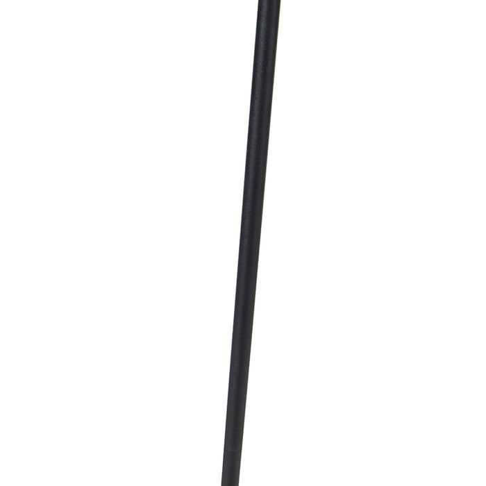 QAZQA Vloerlamp zwart incl. LED met afstandsbediening - Bumu