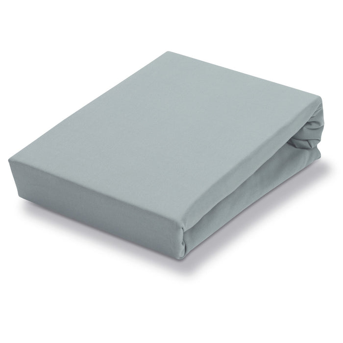 Jersey Supreme Hoeslaken Pearl Blue | 180-200 x  200-220 cm | Blauw