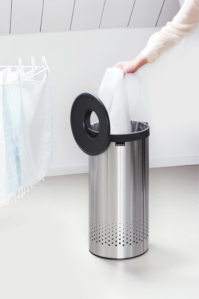 Brabantia Wasbox 35 L - Matt Steel / Dark Grey