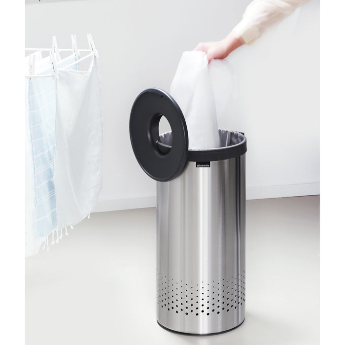 Brabantia Wasbox 35 L - Matt Steel / Dark Grey