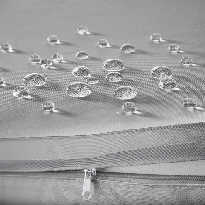 tectake® 2 Wicker tuinstoelen met 4 kussenhoezen  - Zwart|Beige