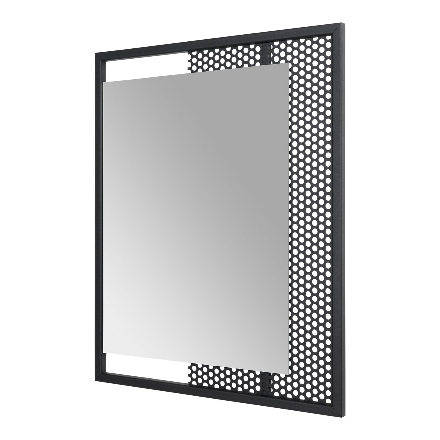 Spinder Design Mesh Wandspiegel - H 55 x B 45 cm - Zwart