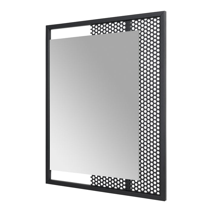 Spinder Design Mesh Wandspiegel - H 55 x B 45 cm - Zwart