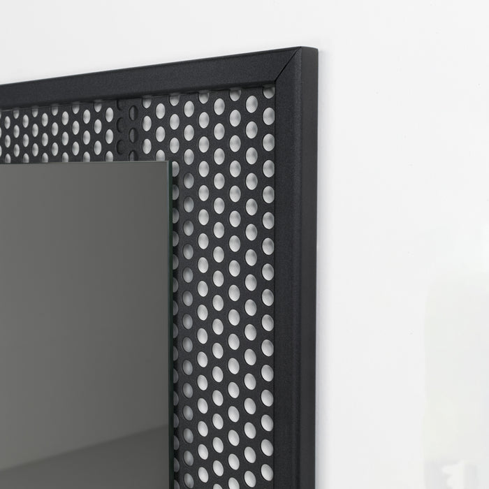 Spinder Design Mesh Wandspiegel - H 55 x B 45 cm - Zwart