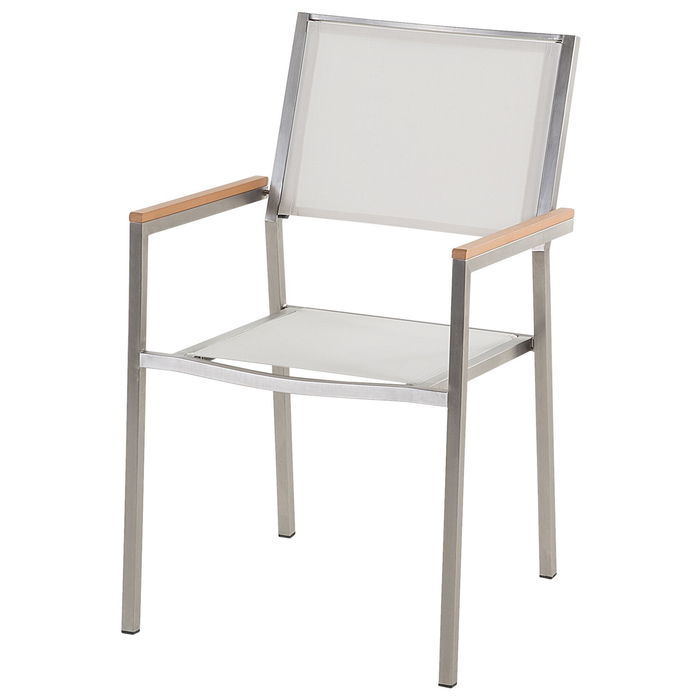 Beliani - GROSSETO - Tuinset voor 8 - Zwart - Graniet