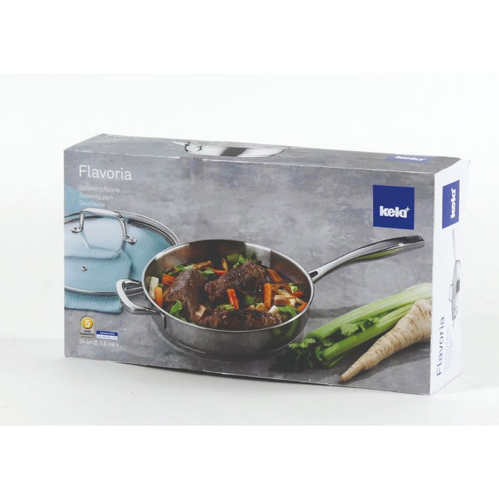Hapjespan RVS, 24 cm - Kela | Flavoria