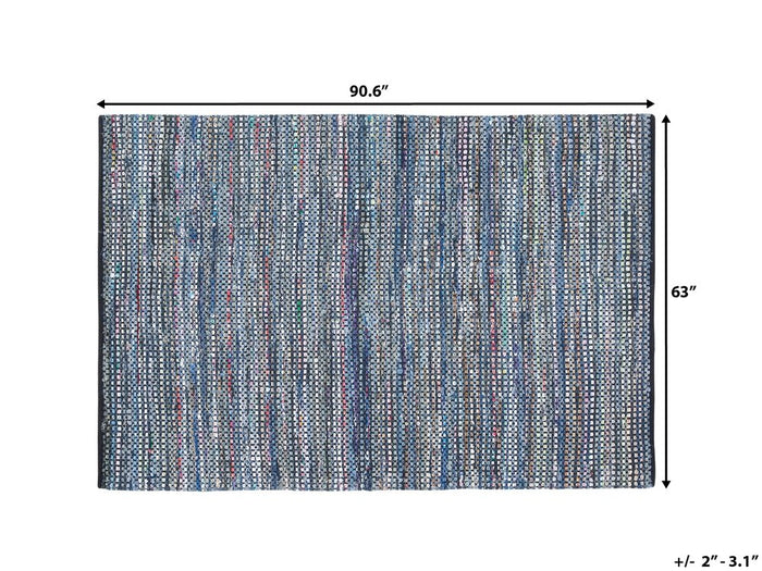 Beliani-ALANYA-Laagpolig vloerkleed-Multicolor-160 x 230 cm-Katoen