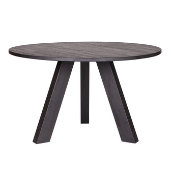 WOOOD Rhonda Eettafel - Ø 130 cm - Zwart