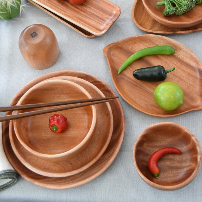 Khaya houten matcha kom - ontbijtkom - rijstkom  Ø 15 cm