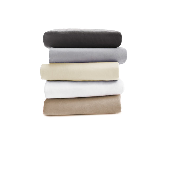 Eleganzzz Topper Hoeslaken Flanel licht grijs