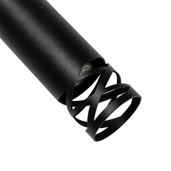 QAZQA Plafondlamp arre - Zwart - Design - D 80mm