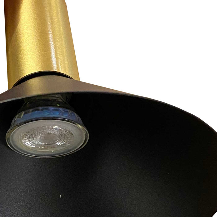 Nowodvorski Hanglamp Hermanos 5 lichts L 132 cm zwart - goud