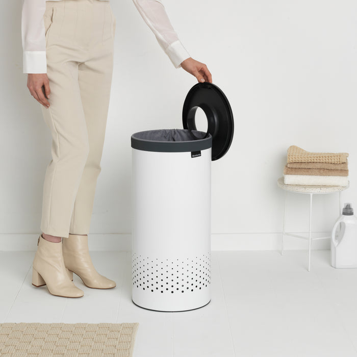 Brabantia Wasbox 35 L - Wit / Dark Grey