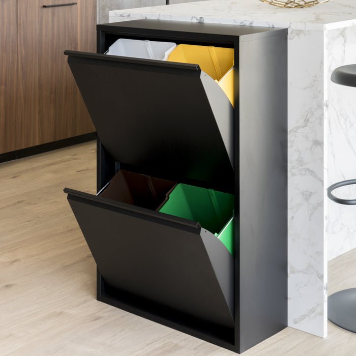 Spinder Design Gigi Afvalemmer 1,8L - B 60 cm -  Zwart