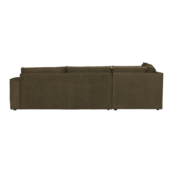 Woood Freddie Chaise Longue Links - Warm Groen