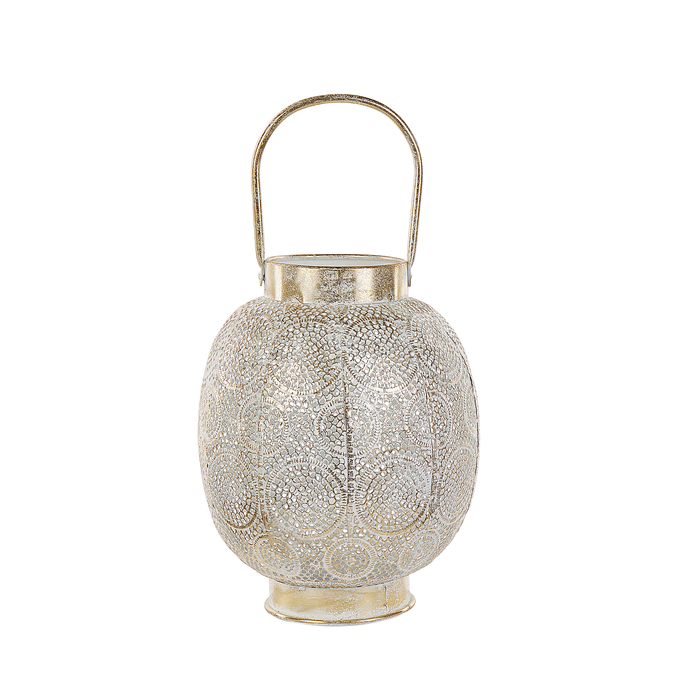 Beliani - LANTAU - Lantaarn - Goud - 40 cm - Metaal