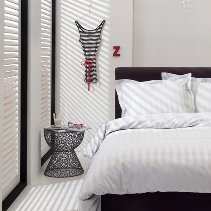 Damai Linea Dekbedovertrek 140 x 200/220 cm  - Wit