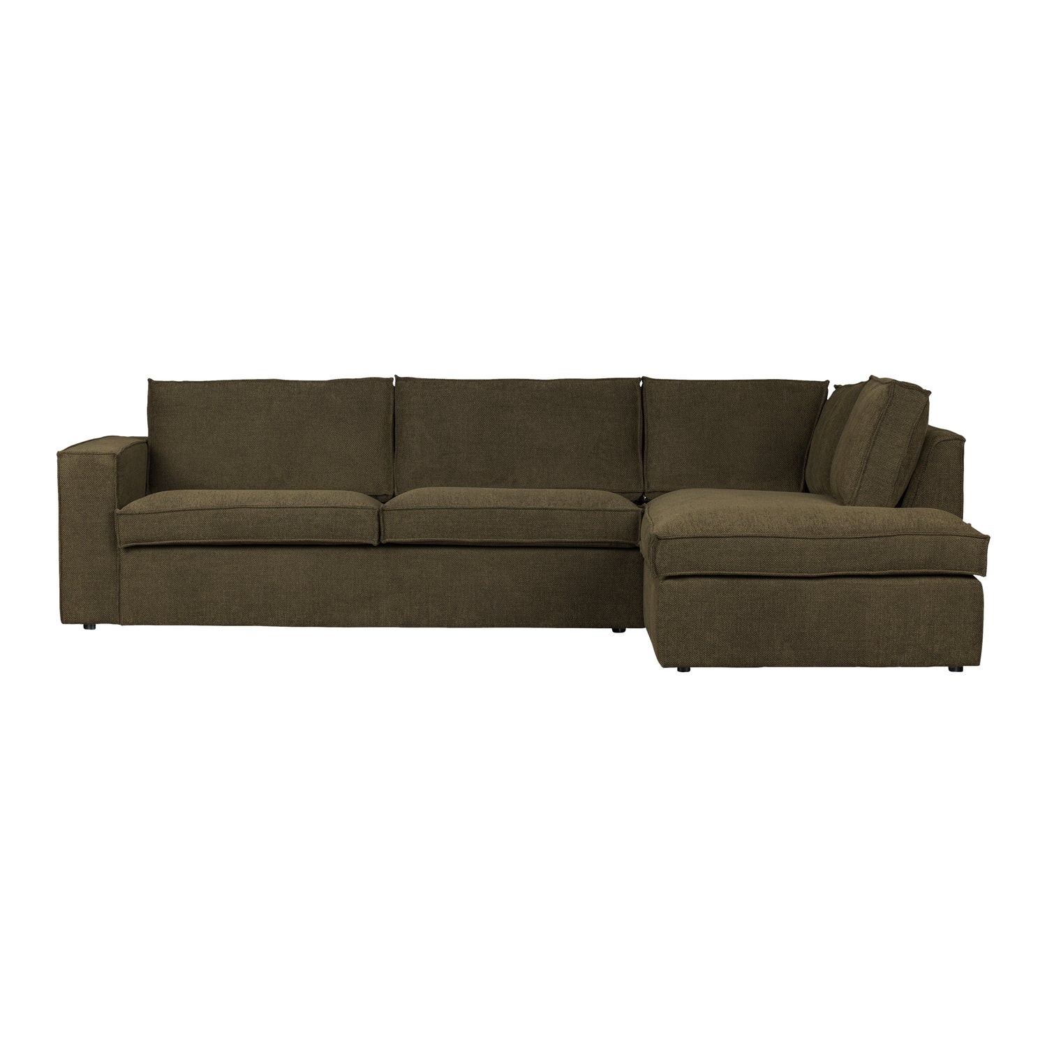 Woood Freddie Chaise Longue Rechts - Warm Groen
