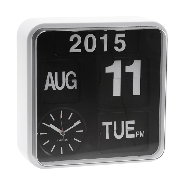 Karlsson Mini Flip Wandklok 24,5 x 24,5 cm