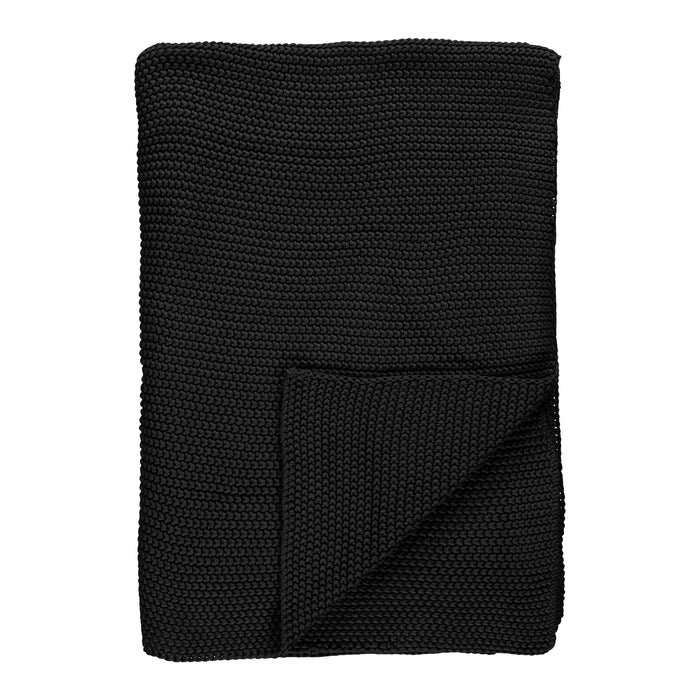 Marc O'Polo Nordic Knit Plaid 130 x 170  cm - Zwart