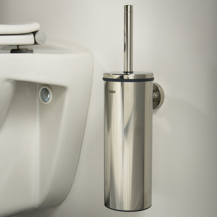 Tiger Boston Toiletborstel met houder glans