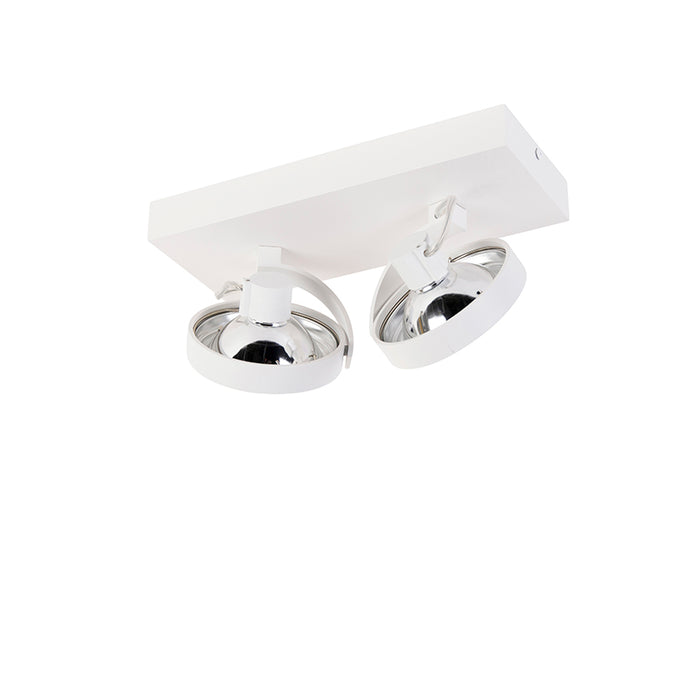 QAZQA Design spot wit verstelbaar 2-lichts - Go