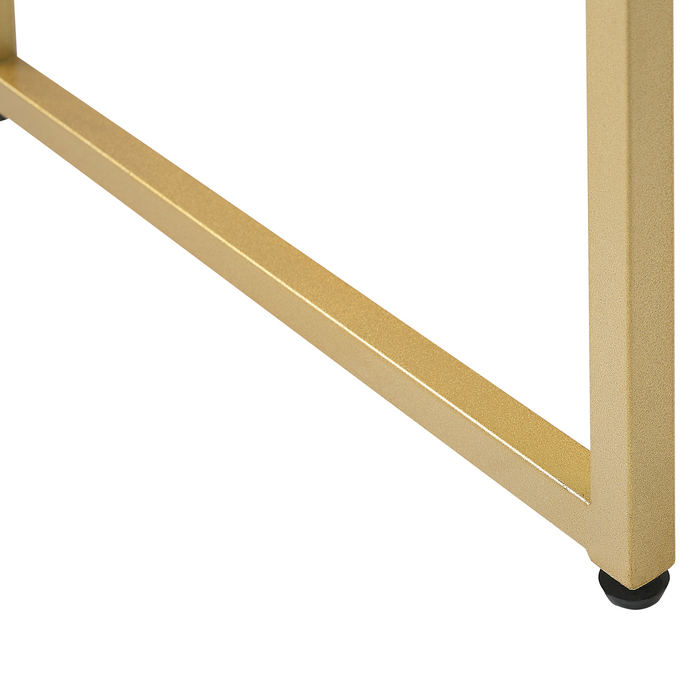 Beliani - DAPHNE - Bureau - Wit|Goud - MDF