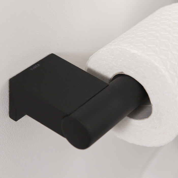 Tiger Bold Toiletrolhouder zonder Klep - Zwart