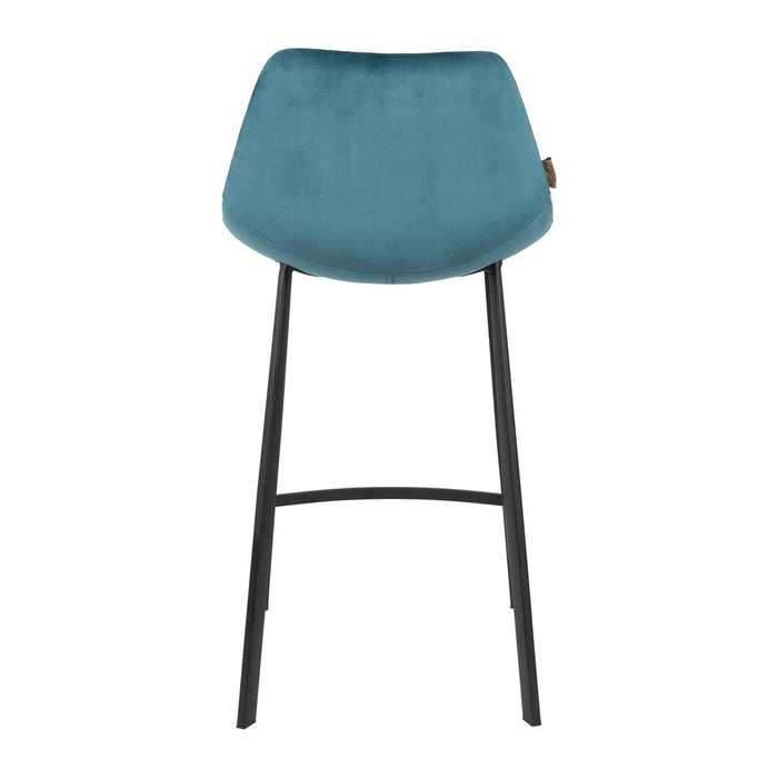 Dutchbone Franky Velvet Barkruk