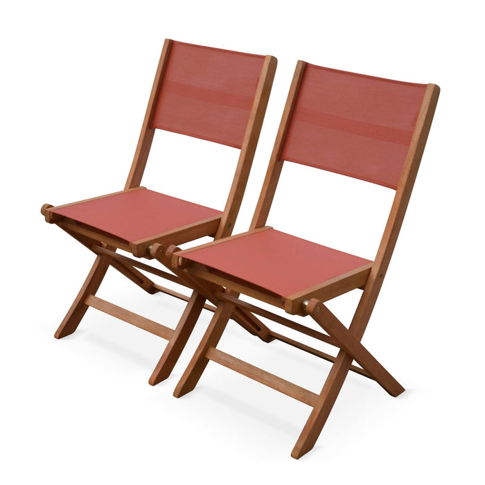 sweeek - Uitschuifbare houten tuintafel, 10 stoelen