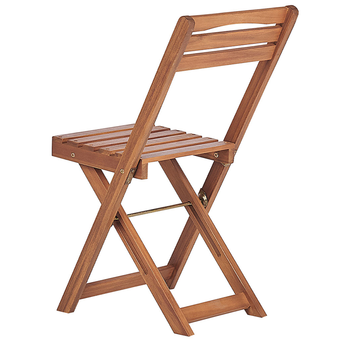 Beliani - LENOLA - Bistroset voor 2 - Lichte houtkleur - Acaciahout