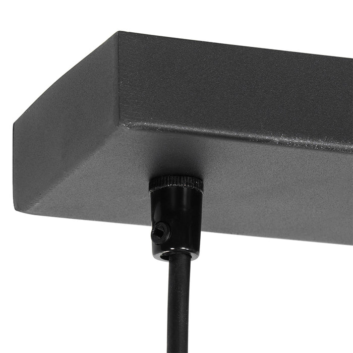 QAZQA Moderne hanglamp zwart 5-lichts - Jeana