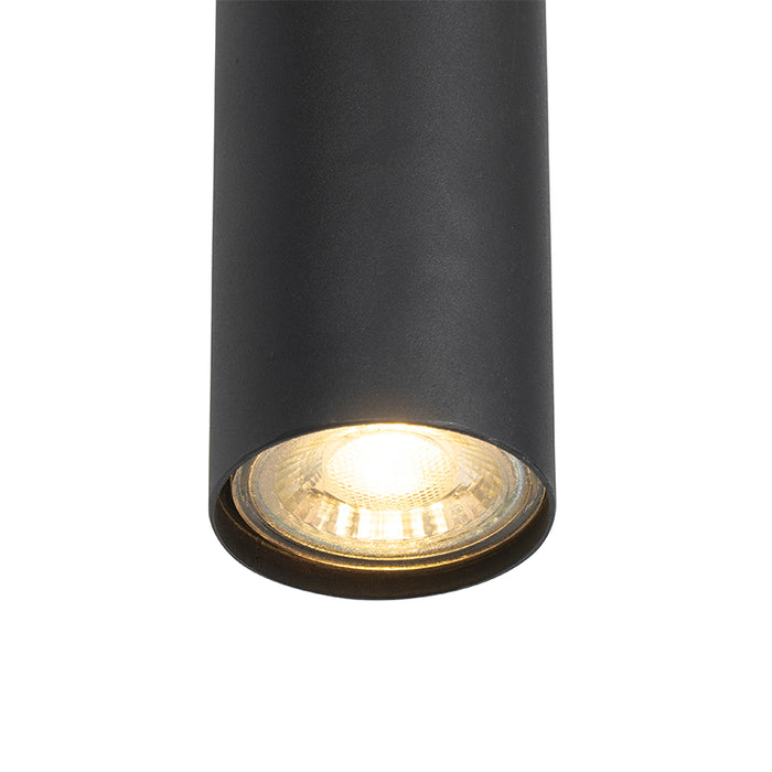 QAZQA Moderne hanglamp zwart 5-lichts - Jeana