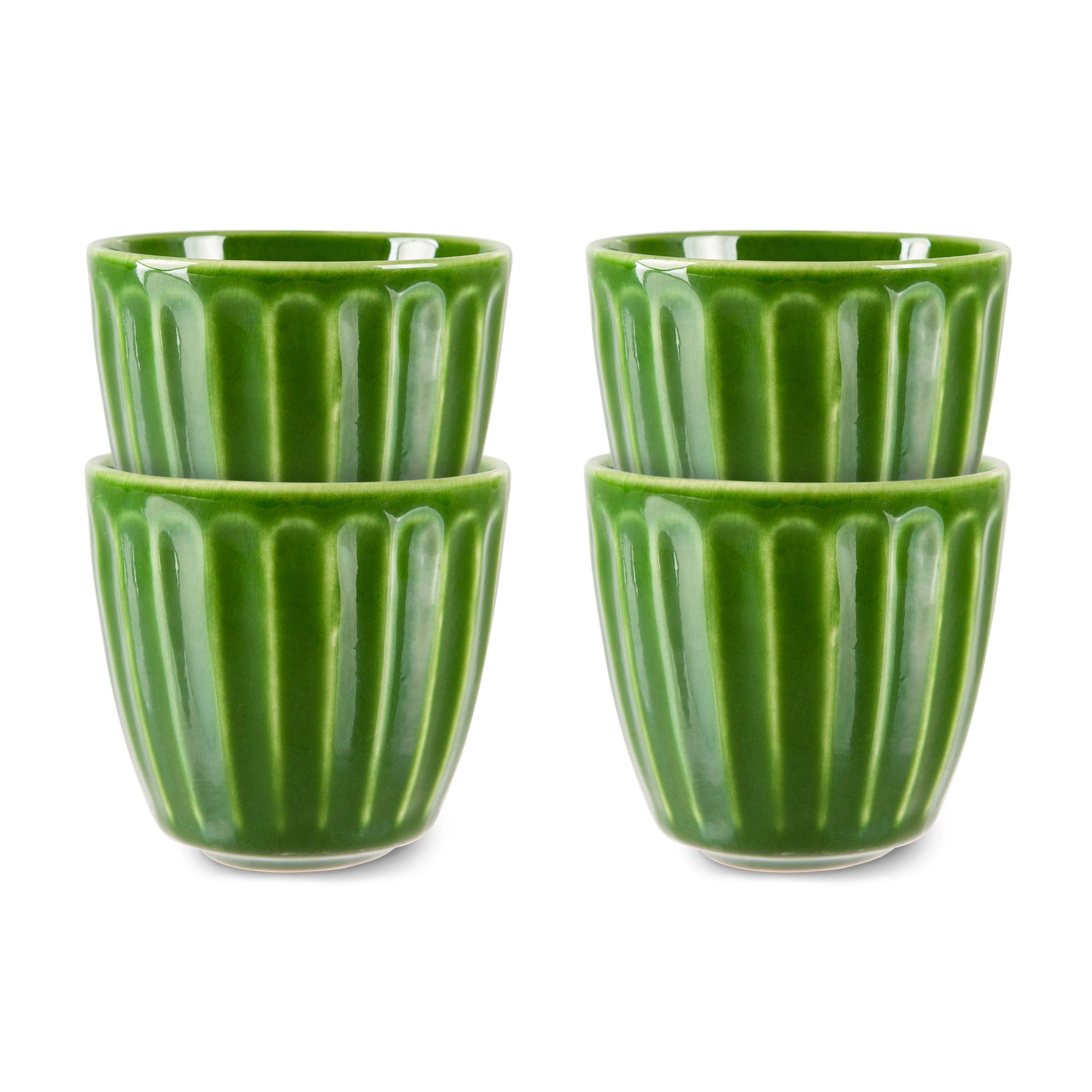 HKliving The Emeralds Mok 0,2 L- Set van 4