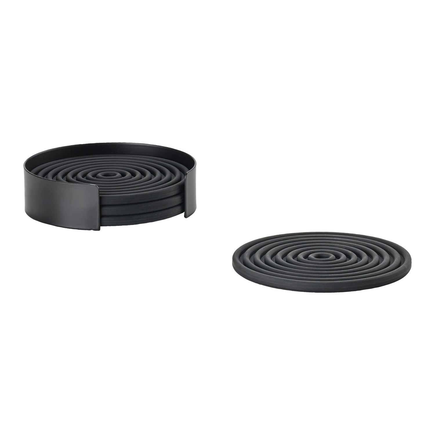 Zone Denmark Rocks Onderzetters - Set van 4 - Zwart