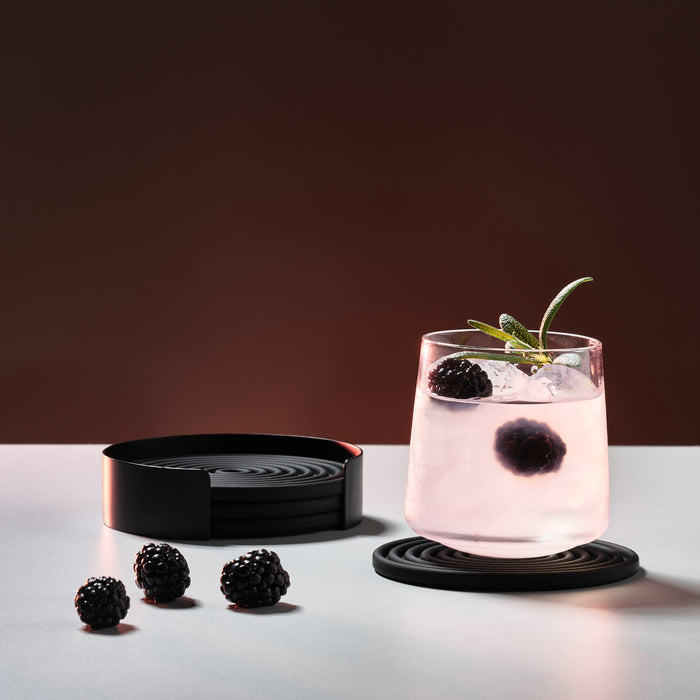 Zone Denmark Rocks Onderzetters - Set van 4 - Zwart