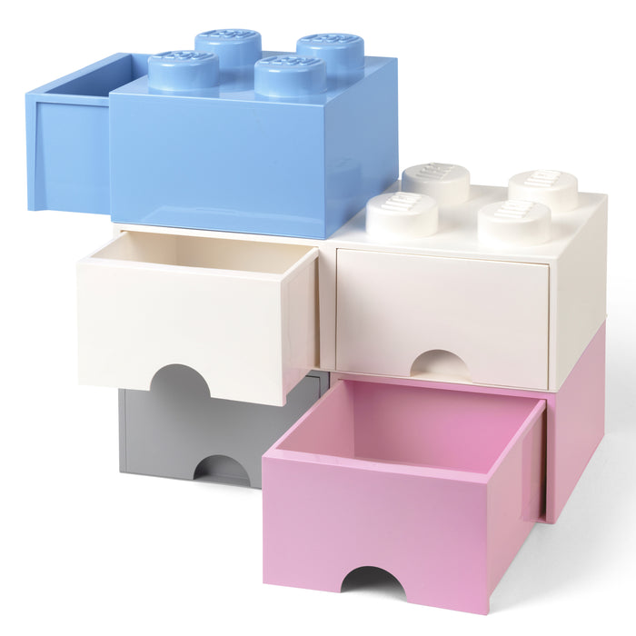LEGO® Brick 4 Opbergbox Met Lade - Lichtblauw