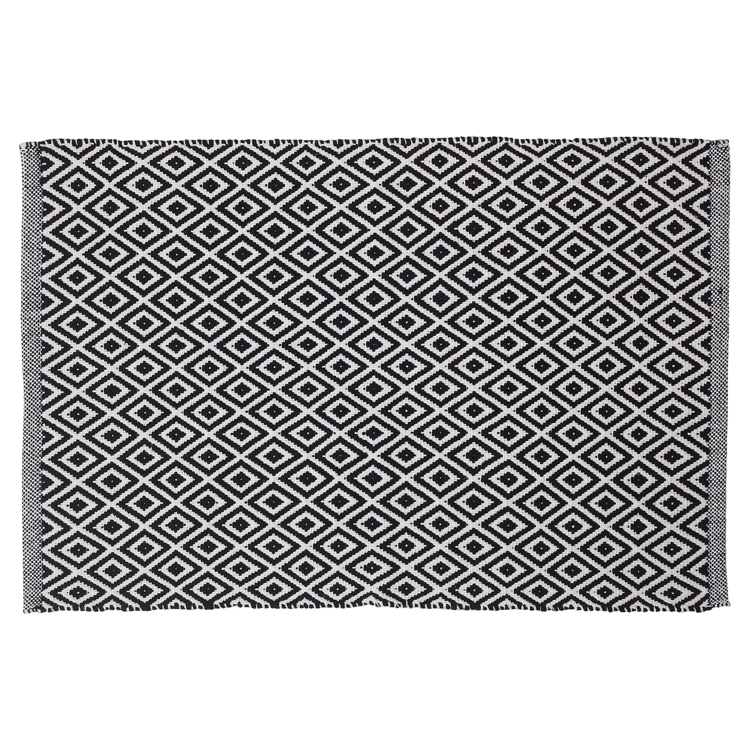 Sealskin Trellis Badmat 60x90 cm Katoen - Zwart