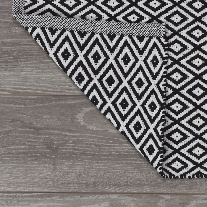 Sealskin Trellis Badmat 60x90 cm Katoen - Zwart