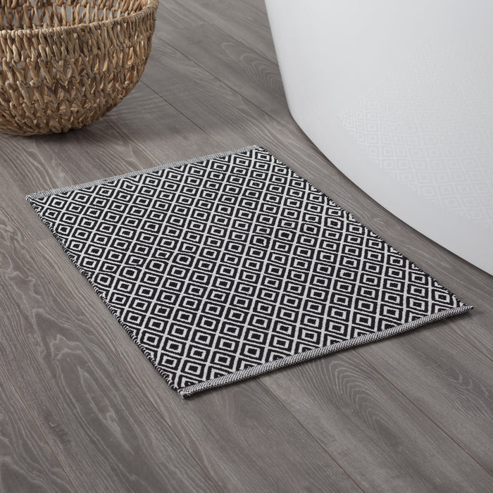 Sealskin Trellis Badmat 60x90 cm Katoen - Zwart