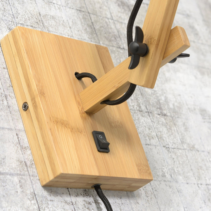 GOOD&MOJO Kalimantan Wandlamp met Arm - Ø44cm - Naturel