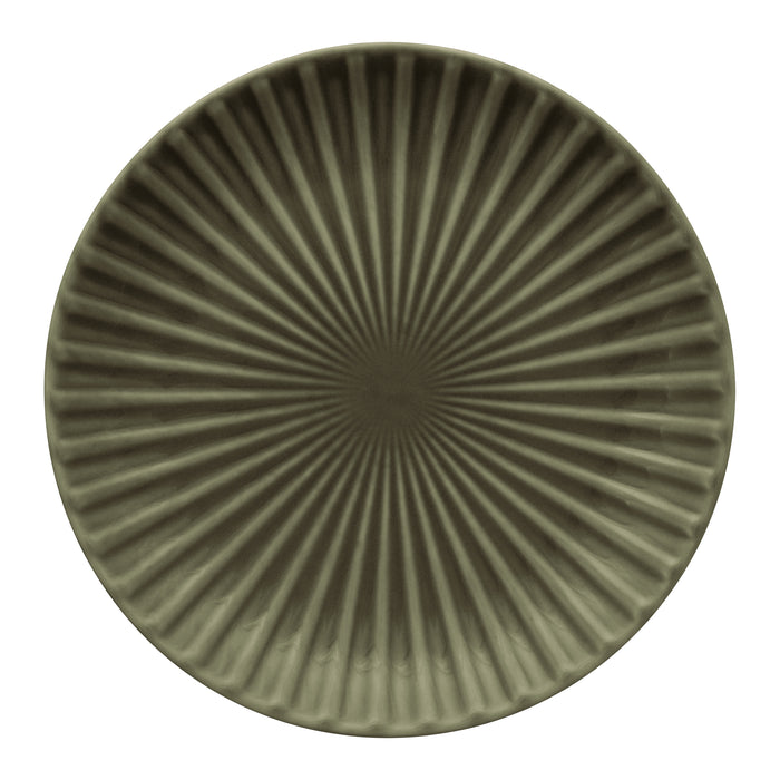 vtwonen Relievo Bord Ø 12 cm - Donkergroen