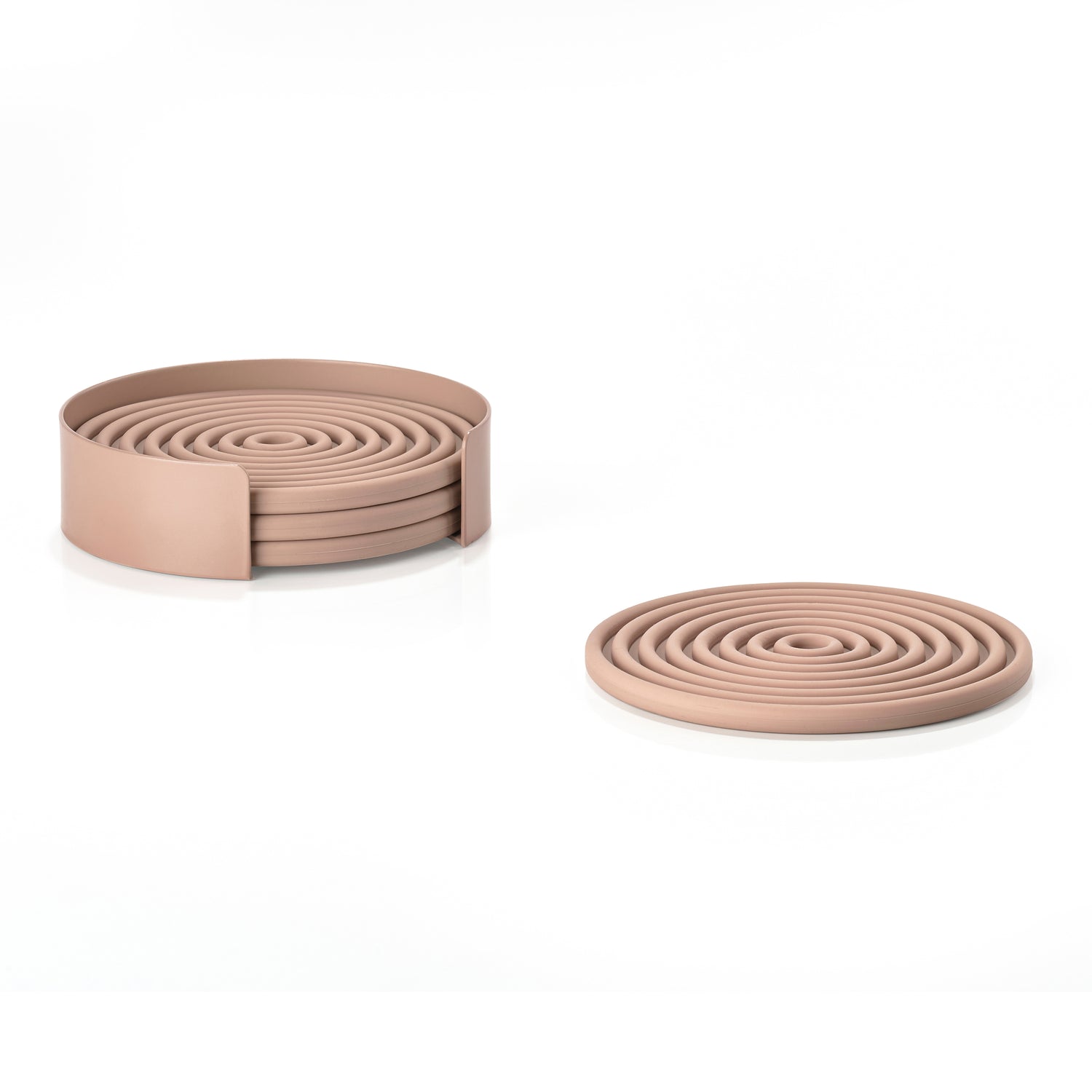 Zone Denmark Rocks Onderzetters - Set van 4 - Nude